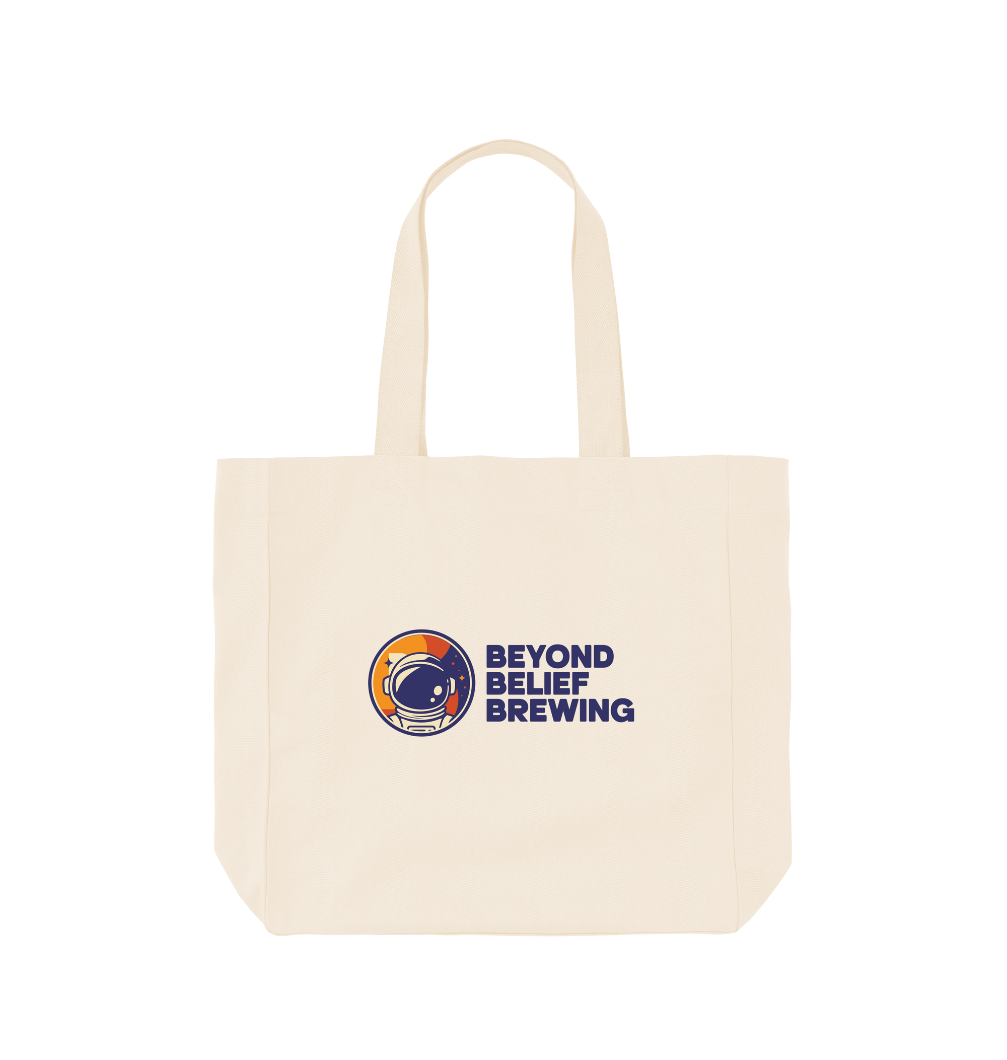 Natural Printed Bag Front