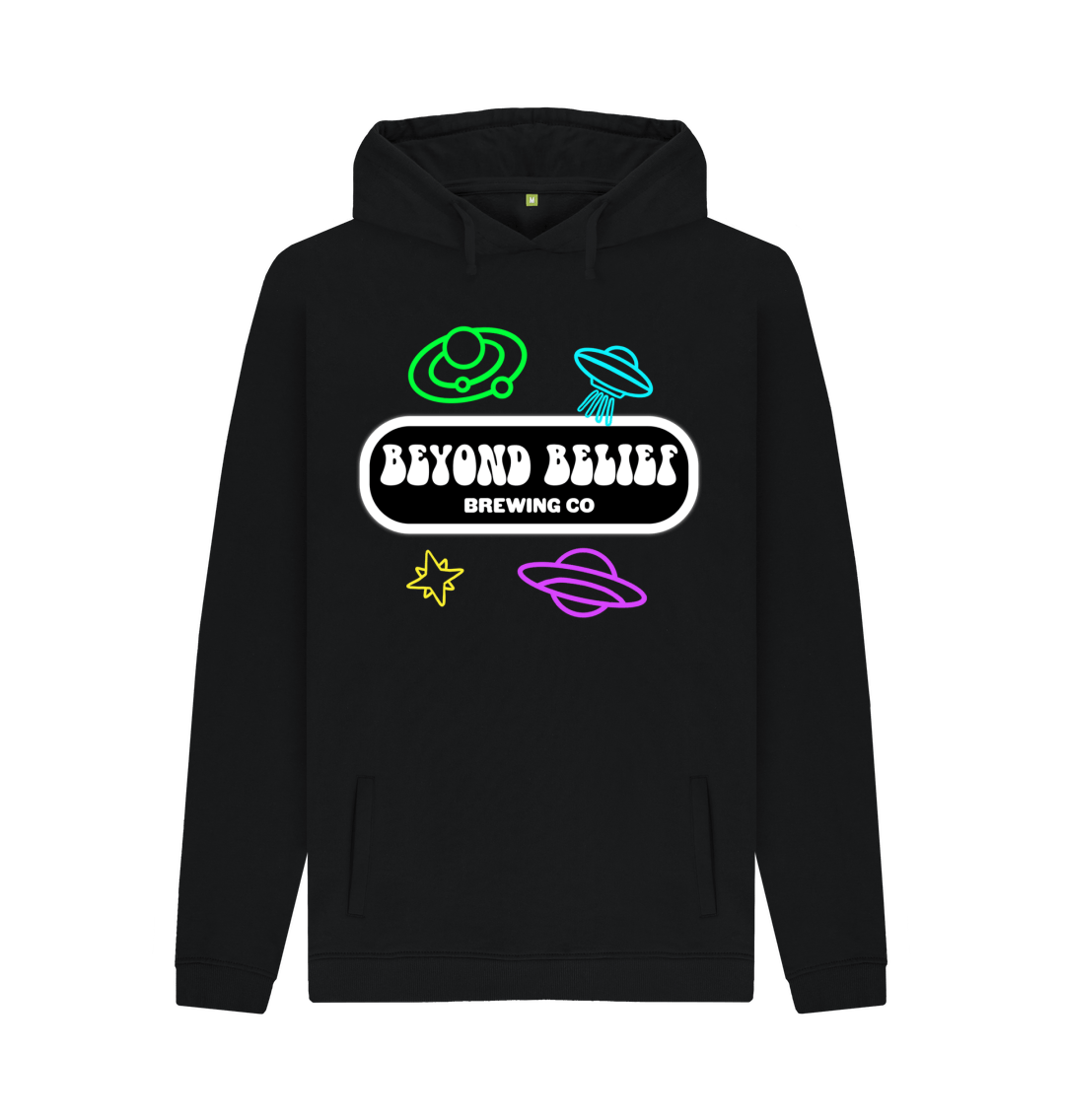 Beyond Belief Black Space Hoodie for Craft Beer
